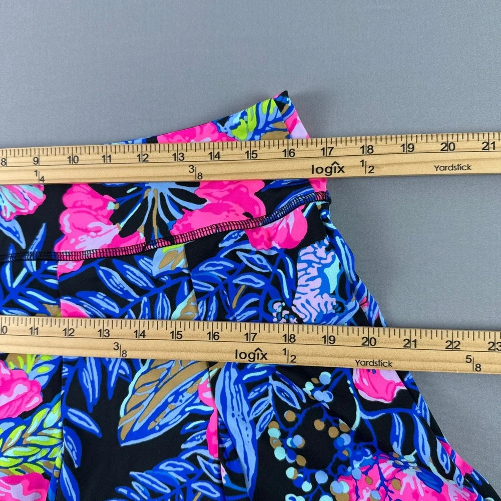 Lilly Pulitzer San Remo Luxletic Floral Skort & Sport Bra Top Set Women's Large